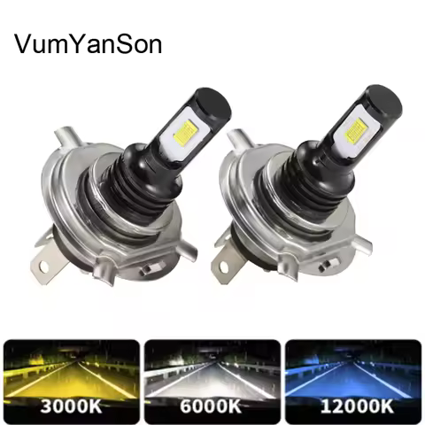 2Pcs H4 H7 LED 20000LM CSP Car Headlight H1 H8 H9 H11 Bulb H3 9005 9006 880 881 PXS24W Auto Fog Ligh