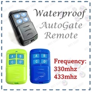 Waterproof Auto Gate Remote Control frequency 330mhz 433mhz // Pintu pagar remote // 自动门遥控器