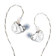 SIMGOT EW300 1DD+1Planar+1PZT Hybrid Driver IEM HIFI Earphones with Detachable Nozzles Silver-Plate