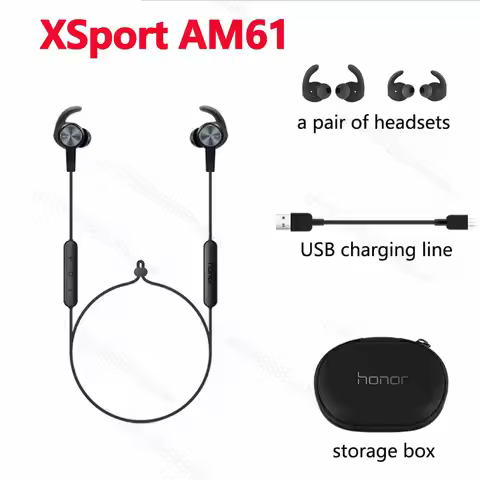 Original Honor XSport AM61 Wireless Bluetooth Earphones In-Ear Sport Headphones With Mic HiFi Sound 