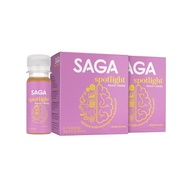 SAGA Organic Focus Shots | Contains Nootropics, Adaptogens, & Mushrooms - Bacopa & Ashwagandha | Hig