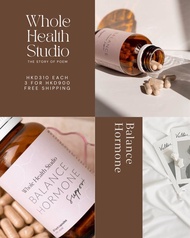 香港現貨Whole Health Studio-Balance Hormone Support  女性健康草本平衡丸  (前名：平衡荷爾蒙丸）