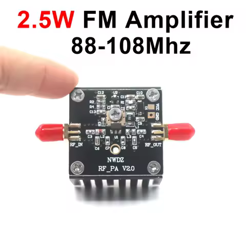 85-108Mhz 2.5W FM Amplifier 2.5 Watts FM Radio Transmitter RF Power Amplifier for FM Transmits AMP