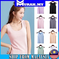 MY88_ SACHI Women Singlet Camisole Inner Tank Shirt Casual Plain Top Plus Size Undershirt Baju Perem