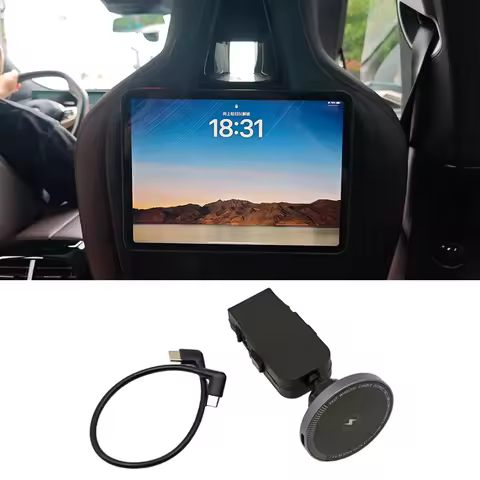 For BMW X6 X5 X3 X7 I5 I7 IX 2022 2023 2024 2025 Car Rear Seat Pad Phone Magnetic Holder Bracket 18W