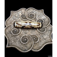 MATA Dzi Yellow Dragon Eyes 6 Eyes Tibetan Bles 54mm E2384