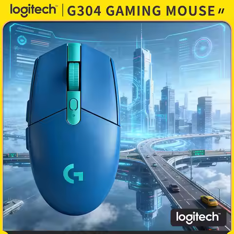 Logitech G304 Wireless Gaming Mouse 12000 DPI HERO Sensor LIGHTSPEED 1ms 9-Month Battery Comfort Des
