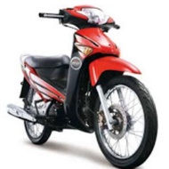 HONDA WAVE125S COVER SET MERAH BIRU HITAM SILVER HIJAU GREY CHILI RED （FREE STICKER）(FREE TAMAPAL)