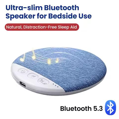 Ultra-slim Bluetooth 5.3 Speaker for Bedside Use Noise Soundbar Wireless MP3 Music Player Ultra Thin
