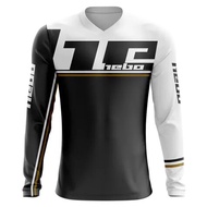 Motorcycle Jersey Long Sleeve Off Road Cycling Jersey Quick Dry MTB ATV Riding Apparel Printed Motocross Jersey