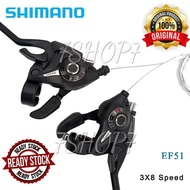 Shimano Shimano ST-EF51-8 Bicycle Shifter Derailleur MTB GEAR Shifter 3 x 8 Speed Lever Gear Tangan