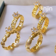 18k Bangkok gold class A ring size 6.7.8 Mixed style