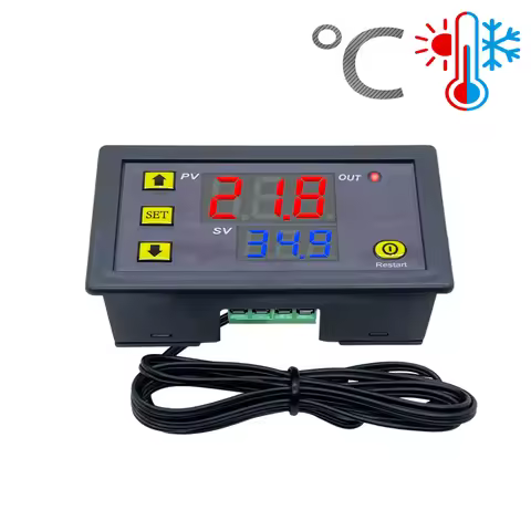 W3230 Relay Output Digital Temperature Controller -55~120C Thermostat Regulator Heating Cooling Cont