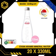 EVIAN ARAMIS Mineral Water 330ML X 20 (GLASS)