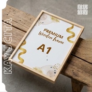 A1 Wooden Photo Frame A1 Wooden Photo Frame 59.4 x 84.1 cm Natural Pine Wood Frame