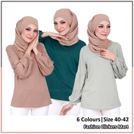 FC Mart - Peplum Blouse / Blouse Muslimah / Long Sleeve Blouse / Blause Lengan Panjang Wanita / Baju Perempuan Style
