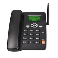 โทรศัพท์ตั้งโต๊ะโทรศัพท์ไร้สายรองรับระบบ GSM 850/900/1800/1900MHZ สองซิมการ์ด2G โทรศัพท์ Wirel-Ess แบบตายตัวพร้อมเสาอากาศนาฬิกาปลุกวิทยุฟังก์ชั่นสำหรับบ้านโทรศัพท์พร้อมชุดหูฟังสำนักงานโรงแรม