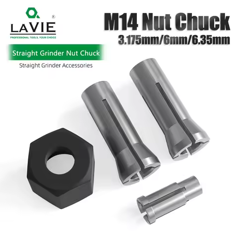 LAVIE M14 6mm 1/4 1/8 Engraving machine chuck nut Electric Router Milling Cutter Accessories MC04009