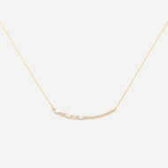 天然珍珠 馬眼鋯石項鍊 /  Eleonore necklace