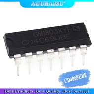 1PCS CD4069UBE  DIP CD4069BE  DIP14   CD4069   4069  new and original IC Gate/inverter IC logic chip