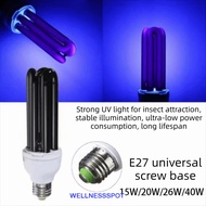 WELLNESSSPOT UV Light Bulb, Purple Light Black 220V Ultraviolet Fluorescent Light, Violet Light AC22