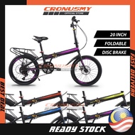 Asogo 20" Folding Bike Gradient Series Foldable Bike Basikal Lipat 20 Inci 20 Inch 7 Speeds Bicycle 