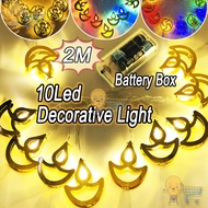 2025 Lampu LED Deepavali Light 2M 10LED Battery Light Fairy Lights String Warm light Lampu led deepa