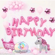 UNICORN DECORATION PACKAGE 7 UN 7/S BIRTHDAY DECORATION/S HAPPY BIRTHDAY DECORATION/S COMPLETE DECOR