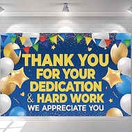 Thank You Banner – We Appreciate You Backdrop for Teacher, Employee, Staff, Doctors, Nurses & Volunt