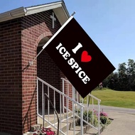 ✪Directly Delivery 100% Polyester I love Ice Rapper Spice flag v⋛ER%B