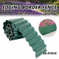 {SG} 9M Edging Border Fence Garden Grass Lawn Edge Driver Way Roll Path Flexible Lawn Edging Border 