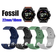 Fossil Men watch Strap Silicone Sports Soft 22mm Band Bracelet GEN 5 6 4 FS5132 FS4682 FS4656 FS5237