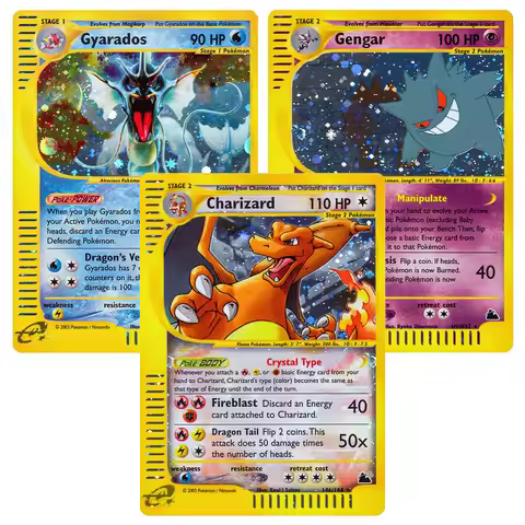 Proxy PKM Cards AQ SK FOIL Collection Card Charizard Gengar Gyarados Arcanine TCG Game Cards PTCG Ca