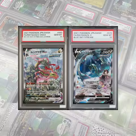 Blue Sky Stream Rayquaza VMAX S7R 083/067 Card DIY PROXY PTCG GRADED COLLECTION CARD Japanese GEM MT
