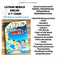 Buku Latihan Menulis Bahasa Inggeris Prasekolah  - Lets Write Cikgu Zawanah