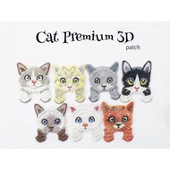 Embroidery Patch Cat/ Premium Cat 3D