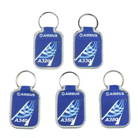 Airbus Logo Blue Air-tail Key Chain Keychain A320 A330 A340 A350 A380 Luggage Bag Tag Gift for Aviat