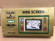 （絕版遊戲機 咭片機系列）全新罕有 80年代 日本製 懷舊絕版 Nintendo 任天堂 game and watch 系列 任天堂 Color Screen 咭片機 遊戲機 系列 Super Mario Bros 孖寶兄弟 經典 大力水手 Popeye 豪華盒裝 全套（內藏遊戲、報時及響鬧功能）