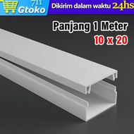 KABEL DUCT KABEL DAK CABLE DUCTING PENUTUP PELINDUNG KABEL TEMPEL DINDING LANTAI PVC TRAY KABEL LIST