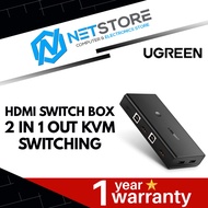 UGREEN HDMI SWITCH BOX 2 IN 1 OUT KVM SWITCHING - UG-CM200-50744