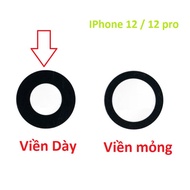 IPhone 12 / 12 pro camera glass - Thick rim (1 piece)