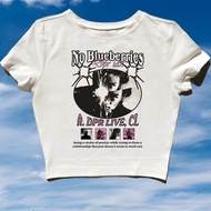 CROP TOP DPR IAN NO BLUEBERRIES | Grapefruit | Crop top | ROCK MUSIC METAL BAND | CROP TEE STYLE Y2K