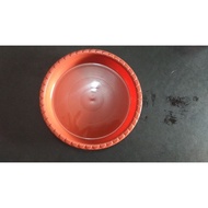 19 cm brick brown flower pot base