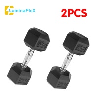 LuminaFlex 2PCS Dumbell Set For Men Hex Dumbbell 5LBS - 20LBS 20LBS Hex Dumbbells with Metal Handle