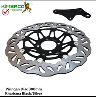 PIRINGAN CAKRAM LEBAR 300MM KARISMA SUPRA 125 KARBU DISC BRAKE SEMI FLOATING PLUS BREKET