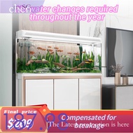 Tank Fish Self Cleaning With Cabinet /Aquarium Light 60/80/100/120Cm /No Water Change Eco Glass Fish