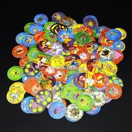 30ชิ้นการ์ดสะสมโปเกมอน Pikachu Trainer Tazos Pokemon Starter Pikachu Trainer Pogs Cheetos Chipitaps 
