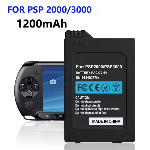 psp 1200mah for sony PSP 2000/3000 Battery,1200mah (2025 New Upgrade) Replacement for PSP 2000/3000 