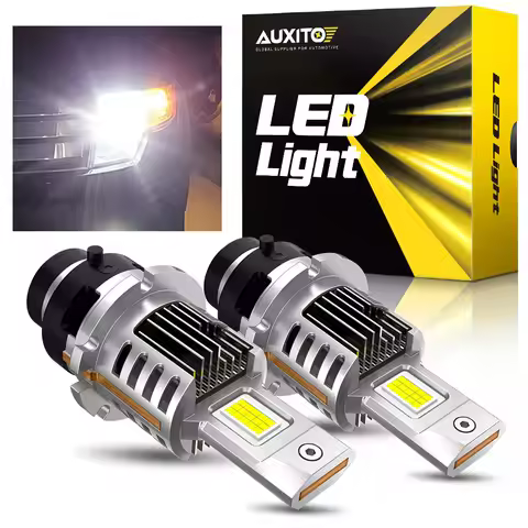 AUXITO 2Pcs D SERIES D2S D4S LED Headlights Bulb Canbus Turbo Lights Car Lamps ID Xenon Lights Upgra