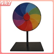GKY 1 Set Color Roulette Wheel Tabletop Prize Wheel Dry Erase Spin Wheel Spinner Game Heavy Duty Edi